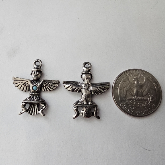 vintage Native American Knifewing charms - Picture 5 of 5